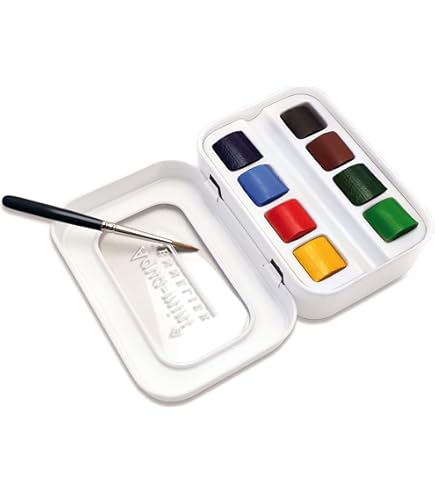 Sennelier Aquarellfarben-Set – Metall-Tin Mit 6 Halben Näpfen, Intro Set Für Einsteiger – Hochpigmentiert & Cremig