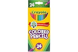 Crayola Colored Pencils,Multi-Colour, Long, Cy68-4024