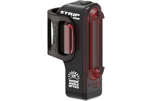 Lezyne Strip Drive Bicycle Rear Light, Red LED, Road, Mountain, Gravel Bike, USB Rechargeable