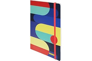 Online Bullet Journal POP ART en pointillé A5 - papier epais premium 120g/m², FSC - 144 pages - carnet souple avec fermeture elastique - cahier relié - carnet de notes pointillé classique