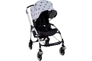JYOKO KIDS Capota para Silla de Paseo y Cochecito de Bebé compatible con Bugaboo Bee 3, Bee plus, Bee 5, Elaborada en Tejido de Algodón Elástico, Suave y Transpirable (Robot Space)