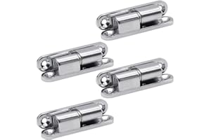 Aoyswuz 4 Piezas Bisagras de Puerta, Muebles Bisagra Bisagra de Aleación de Zinc, Bisagras Desmontables para Puertas Interiores, Herrajes, Armarios, Muebles