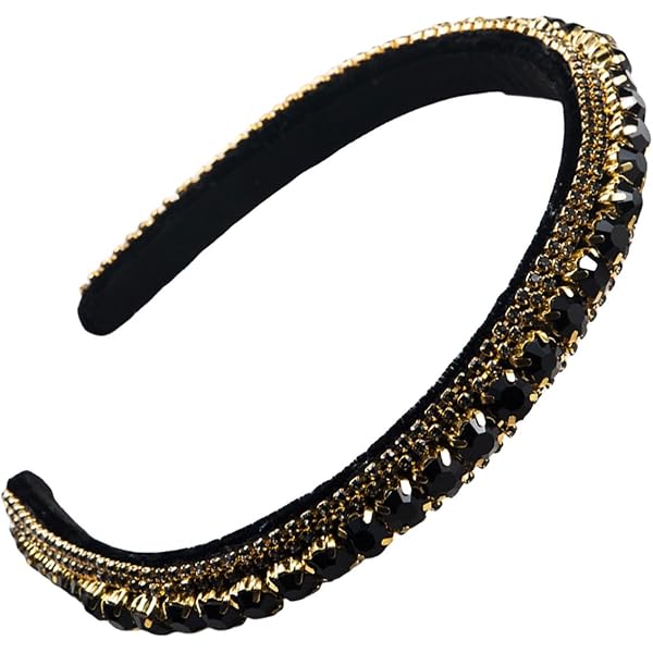 4 Strass Stirnbänder Mit Kamm - Rutschfeste Haarreifen Glitzer