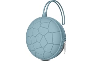 Smlpuame Porta Ciuccio, Portaciuccio in Silicone, Porta Succhietto Senza BPA, Portaciuccio da Viaggio, Custodia Ciuccio per Bambini, Pratica Scatola Porta Ciuccio,Blu