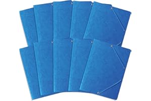 Einschlagmappe/Sammelmappe mit Gummi A4 Bantex, A4, 10 Stück-Packung Blau
