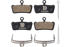 Dymoece 2 Pairs Bike Disc Brake Pads Compatible with Sram Guide RSC RS R Elixir 7 9 Avid XO Trail 4 Piston MTB Disc Brakes (Resin,Semi-Metallic,Sintered Metal) SCP-XO