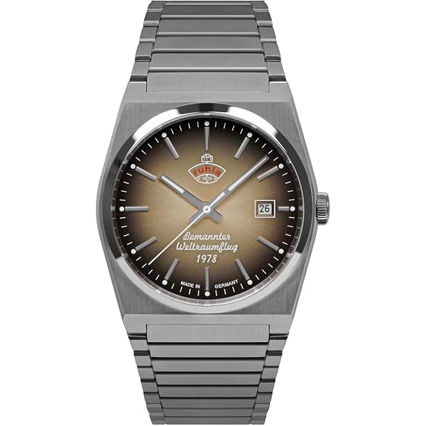 UMR RUHLA Orologio Uomo Al Quarzo Solare: Cinturino In Titanio, Vetro Zaffiro, Made In Germany. Eleganza E Robustezza, RSO95952M.