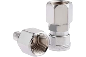 MGOODOO Air Line Hose Fittings 1/2" BSP Female Thread Quick Release Coupler Connector-Pack of 2