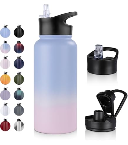Weihnachts-Wassergnom Isolierflasche 590ml – Edelstahl, Mit Strohhalm, Hält Warm/kalt