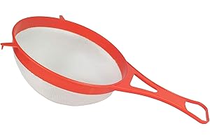 Tredoni Passoire/Tamis Mailles en Nylon Fines 22cm - Tamis à Farine en Plastique, Épandeur de Poudre de Cannelle/Sucre (22 cm)