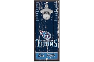 Wincraft Décapsuleur en Bois NFL Tennessee Titans 12,7 x 27,9 cm