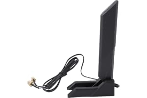 Triple Band WiFi-antenn, 2.4GHz 5GHz 6GHz 12dBi WiFi-antenn med SMA-, 4.6ft Förlängningskabel, för PC Stationär Dator WiFi-ro