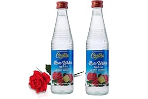 BAZACHI CORTAS Rose Water – 100% Pure & Natural Floral Essence for Culinary and Beauty Use (2 X 500ml, Rose Water)