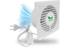 TronicXL 100mm Abluft/Zuluft Grow Lüfter Ventilator mit Netzstecker und Schalter für Homebox Growbox Growschrank Secret Jardin GrowPro DiamondBox Zelsius Mars Hydro etc.