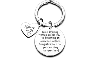 NIMTEVE Mum to Be Gift New Mum Keyrings Gifts for Mum First Time Mum Gifts Key Ring Baby Announcement Gifts Presents for Mum