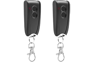 WOWFAST Lot de 2 émetteurs portatifs de rechange pour EcoStar RSC2 433, télécommande d'ouverture de porte de garage 433,92 MHz, 4 canaux, compatible avec Hormann EcoStar Liftronic 500/700/800, Portronic D2500