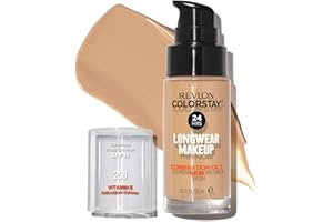 Revlon ColorStay, Fondotinta per Pelle Mista e Grassa, con Protezione Solare SPF 15, Formula Duratura, Oil Free (30ml), 250 Fresh Beige