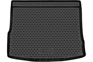 ‎LEMENT Element Passgenaue Premium Antirursch Kofferraummatte Laderaumwanne passend für Volkswagen Tiguan | MK2 II | 2016-2024 | Obere Ladebodenstellung | 100% passgenaue Antirutschmatte Auto