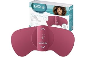 Beurer EM 50 Menstrual Relax Elettrostimolatore medicale TENS con Funzione Calore per Allievare i Dolori Mestruali e da Endometriosi, compatto, con batteria ricaricabile, colore rosa