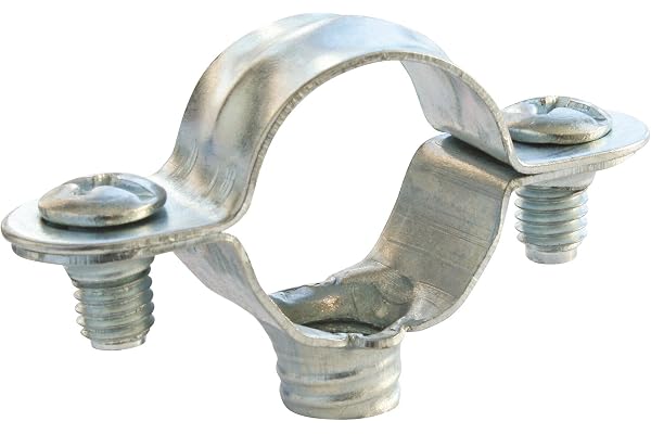 SOMATHERM FOR YOU, Collier de fixation simple Ø40 mm en acier nickelé - Boîte de 50 pièces - Solution économique pour la fixation de tubes rigides - Idéal pour installations durables