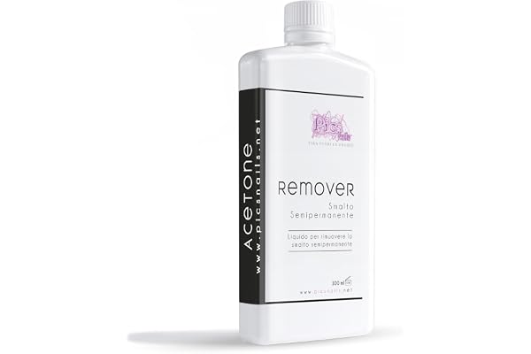 Dissolvant vernis semi permanent ongles Acétone pure 100 ml Professionnel - Dissolvant de vernis avec Acetone, supprime semi permanent UV-LED Soak Off à ongles - dissolvant pour ongles transparent