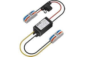 THLY 24V to 12V Converter with Fuse Waterproof and Wire Terminal Block, More Safe 18v to 12v Step Down Converter 5A 60W, Step Down Transformer for Golf Cart Light Truck Vehicle Boat
