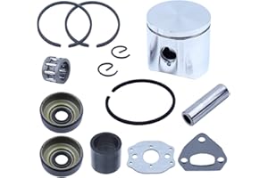 Gubeter Kit de Segments de Piston 38 mm, pour pièce de tronçonneuse Husqvarna 136 137 141 142, 530069944, 530056363, 530029814