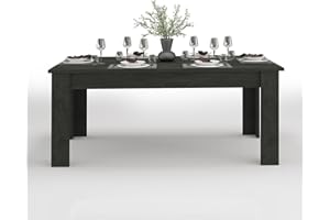 WHOUS Tavolo Allungabile JESI per Sala da Pranzo e Soggiorno, Estensibile da 160 a 210 cm, Tavolo Cucina per 6-8 Persone, Ardesia