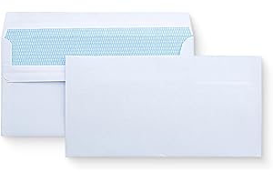 ‎EMERSON Emerson Briefümschlage DIN lang (100 Stück) Selbstklebender Briefumschlag ohne Fenster, weiße 110 x 220 mm, 80g/m², Geschäftsumschläge