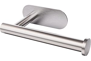 Toilet Roll Holder Self Adhesive -Toilet Paper Holder Stainless Steel, No drilling required, Strong Adhesiveness and Waterproof. by BIIYOOVE