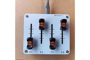 Toplionace 4-Kanalig 42mm MIDI-Fader, Anpassad CC-Kontroll med USB-Gränssnitt för Musik-Daw-Programvara