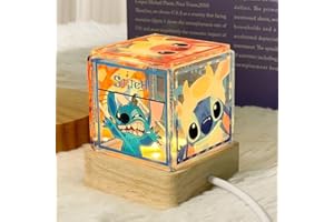 HOAQPPOY Lampe Stitch,Lilo et Stitch, DIY Veilleuse Stitch, Lampe de chevet 3D, Lilo et Stitch Lampe, Stitch Accessoire Enfant,Veilleuse Stitch pour la Décoration des Chambres d'enfants