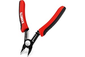 KAIWEETS 2 in 1 Pinza da Taglio Diagonale, Tronchesina da Elettricista per Tagli di Precisione, Multifunzionale Pinza da Taglio Diagonale, Spellafili e Tagliafili.