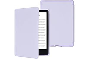FUWANG Funda para Kindle Paperwhite de 11ª generación de 6,8 Pulgadas y Signature Edition 2021, Funda de Cuero PU de Primera Calidad con función de Desper (Morado)