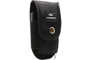 COHOMELARS Multitool Sheath for 4.25‘’- 4.5'' Multitools - Belt Multitool Holster - EDC Belt Nylon Pouch for Leatherman, Gerber - Snap Closure Case Fits Folding Tool (Medium Size)