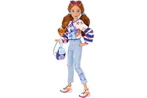 Disney Ily 4EVER Muñeca Inspirada en Stitch de Jakks Pacific, Muñeca Fashion de 30 cm, Incluye 2 Outfits Completos y Accesoiros, Hasta 10 Puntos de Articulación, Fashion doll, Recomendado 3 Años +
