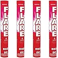 EXCLUSIVE ONLINE Pack of 4 Hand held Flares for Paintball, Weddings, Photoshoots & Special Effects (Red)