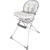 My Babiie MBHC1 Compact Highchair – Ultra Lightweight (5kg), Foldable, Easy Clean, Padded Seat, Footrest, Tray Cup Holder, fo