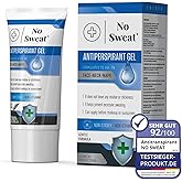No Sweat Antiperspirant Gel 50 ML - Y&uuml;z-Boyun-Ense Terlemesine Karşı Koruma- Aşırı Terlemeye Yardımcı Jel -Spor Yaparken Kull