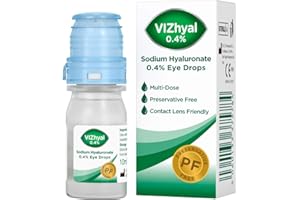 VIZULIZE VIZhyal 0.4% Cross-Linked Sodium Hyaluronate Eye Drops for Dry Eyes & Tired Eyes
