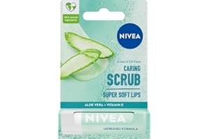 NIVEA Super Soft Lips Vårdande Läppskrubb med Aloe Vera; 4,8 g
