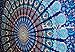 Produktbild Handicrunch COR mehrfarbige Mandala Tapestry Indian Wandbehang, Bettlaken, Bettdecke Picknick Strand Blatt, Qualität- Hippie Wandteppiche oder Tagesdecke in Organic Cotton Tree of Life 95 x 85 Inches