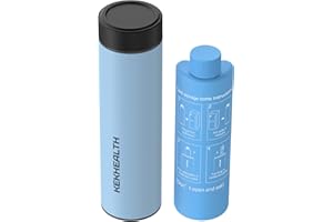 KEKHEALTH Tazza Refrigerata per Insulina, Borsa Termica per Insulina 60H 1-3 Penne, Borsa Termica Medicinali, Porta Insulina Termico, Porta Medicine da Viaggio, Kit Diabetici(Blu Nebbia)