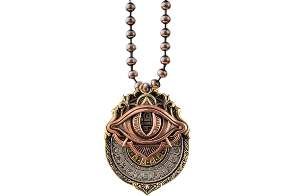 Weqizuerqi Tarot Bijoux | Pendentif en métal de divination de Tarot Vision Divination Bijoux rotatif pour femmes adultes Méditation Quotidien Cadeau spirituel