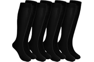 Losvcbcx (2/4/6/7 Pairs Compression Socks for Women & Men 15-20 mmHg is Best Athletic & Medical for Running Flight Travel Nurses