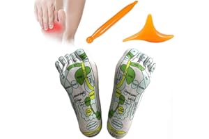 YAMEE Calzini per massaggio del piede di agoppressione, per riflessologia, alleviare stanchi, con strumenti di massaggio