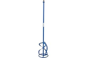 Toolty Profesional Mixing Paddle 140 x 750mm - M14 Thread - Painted Mixer Whisk Stirrer - Positive 3-Blade - for Plaster, Gypsum, Adheives, Concrete, Cement, Glue, Paint, DIY - TLTY-1574P