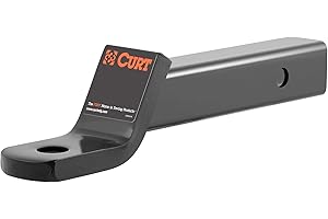 CURT 45040 Class 3 Trailer Hitch Ball Mount, Fits 2-Inch Receiver, 7,500 lbs, 1-Inch Hole, 2-In Drop, 3/4-Inch Rise