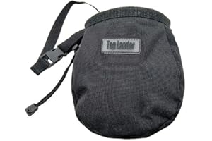 Top Lander Sac à magnésie pour l'escalade la Gymnastique l'haltérophilie Bouldering Sac à Craie magnésie d'escalade de Roche avec la Ceinture et la Poche Noir