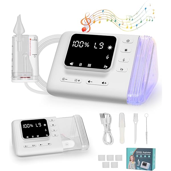 BlumWay Elektrischer Nasensauger Für Babys - 3 Stufen, Mit Musik & Licht